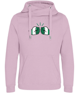 We Run Tings, Nigeria, Unisex, Cotton Crossover Neck Hoodie With Pouch & Thumbholes