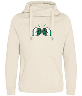We Run Tings, Nigeria, Unisex, Cotton Crossover Neck Hoodie With Pouch & Thumbholes
