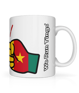We Run Tings, Cameroon, Tea, Coffee Ceramic Mug, Cup, White, 11oz