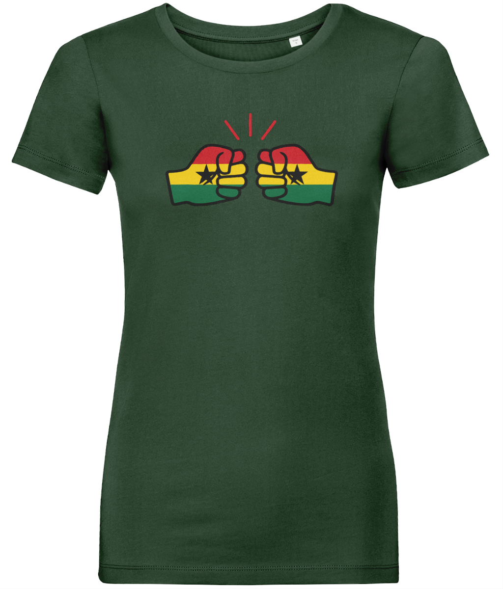 We Run Tings, Ghana, Women's, Organic Ring Spun Cotton, Contemporary Shaped Fit T-Shirt