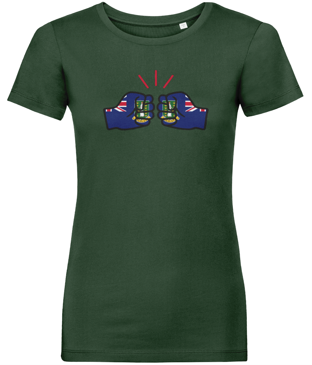We Run Tings, British Virgin Islands, Women's, Organic Ring Spun Cotton, Contemporary Shaped Fit T-Shirt