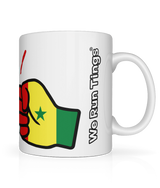 We Run Tings, Senegal, Tea, Coffee Ceramic Mug, Cup, White, 11oz