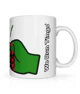 We Run Tings, Zambia, Tea, Coffee Ceramic Mug, Cup, White, 11oz