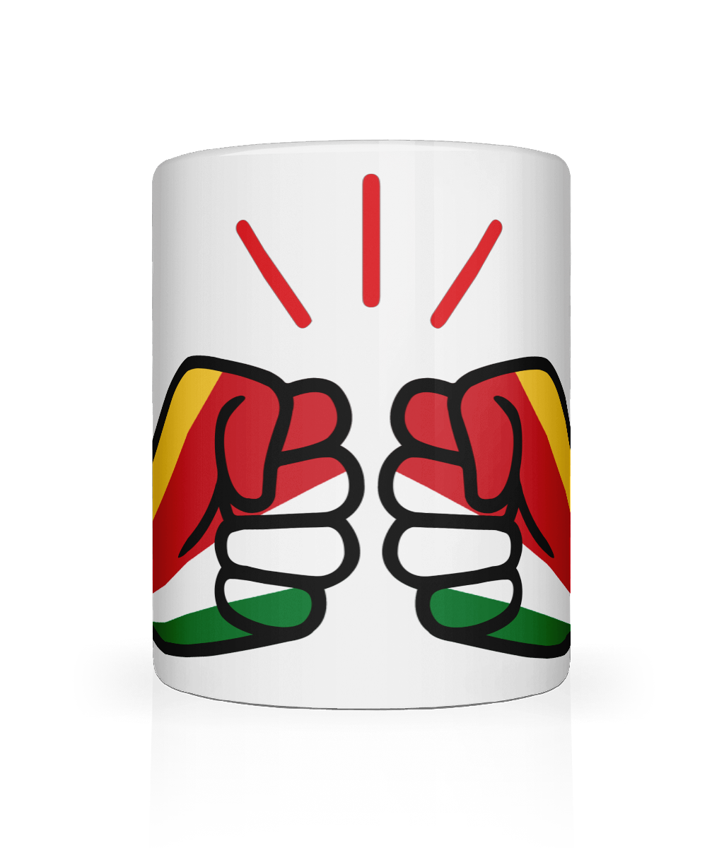 We Run Tings, Seychelles, Tea, Coffee Ceramic Mug, Cup, White, 11oz