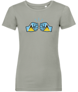 We Run Tings, St. Lucia, Women's, Organic Ring Spun Cotton, Contemporary Shaped Fit T-Shirt