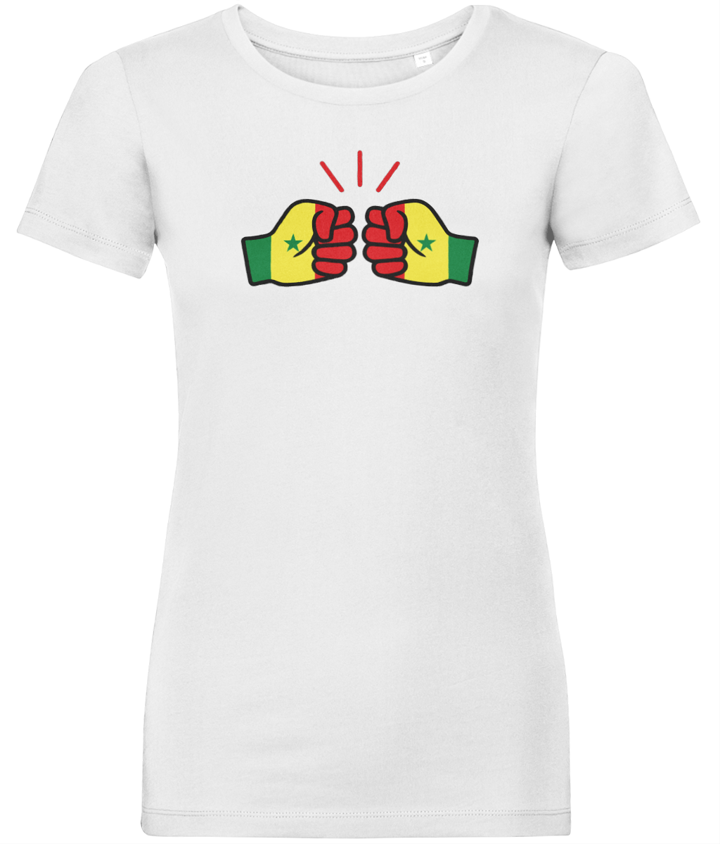 We Run Tings, Senegal, Women's, Organic Ring Spun Cotton, Contemporary Shaped Fit T-Shirt