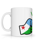We Run Tings, Djibouti, Tea, Coffee Ceramic Mug, Cup, White, 11oz