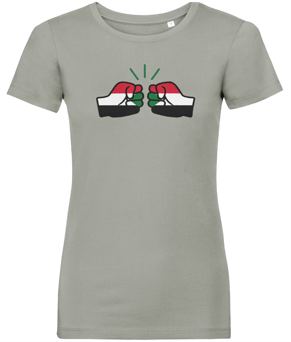We Run Tings, Sudan, Women's, Organic Ring Spun Cotton, Contemporary Shaped Fit T-Shirt