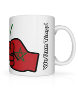 We Run Tings, Morocco, Tea, Coffee Ceramic Mug, Cup, White, 11oz