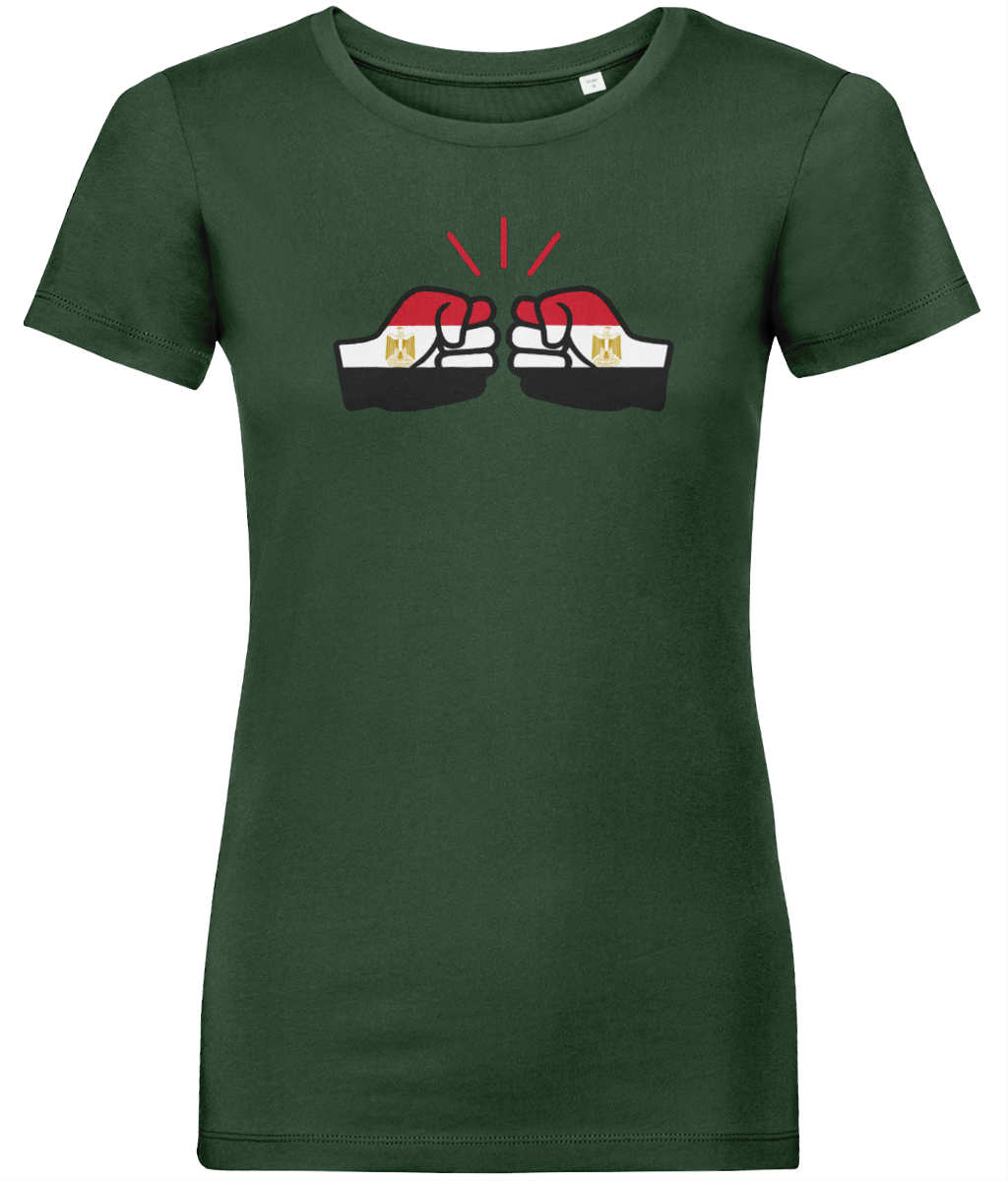 We Run Tings, Egypt, Women's, Organic Ring Spun Cotton, Contemporary Shaped Fit T-Shirt