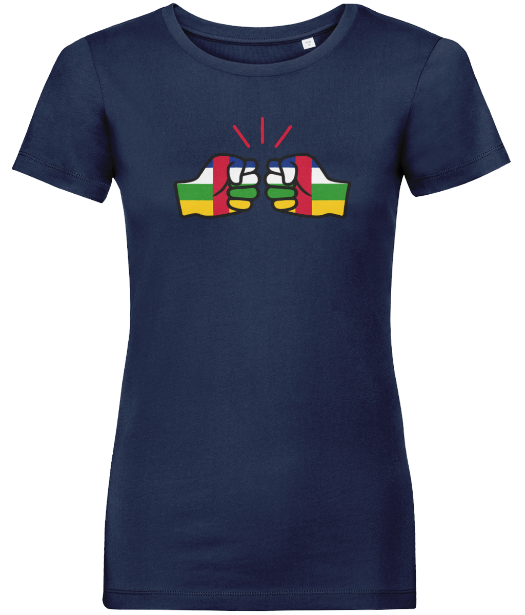 We Run Tings, Central African Republic (CAR), Women's, Organic Ring Spun Cotton, Contemporary Shaped Fit T-Shirt