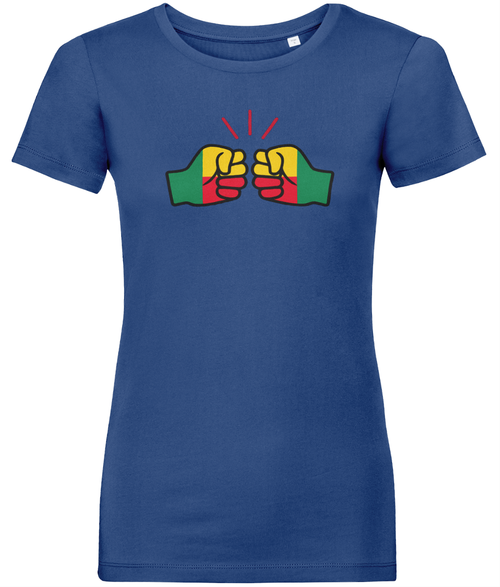 We Run Tings, Benin, Women's, Organic Ring Spun Cotton, Contemporary Shaped Fit T-Shirt