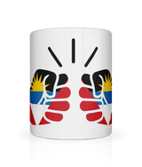 We Run Tings, Antigua and Barbuda, Tea, Coffee Ceramic Mug, Cup, White, 11oz