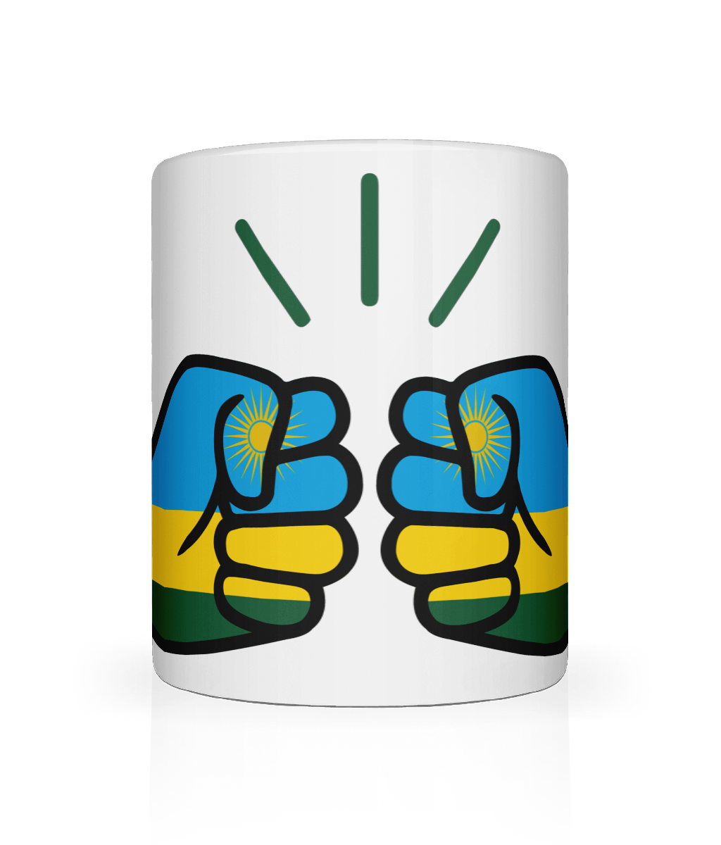 We Run Tings, Rwanda, Tea, Coffee Ceramic Mug, Cup, White, 11oz