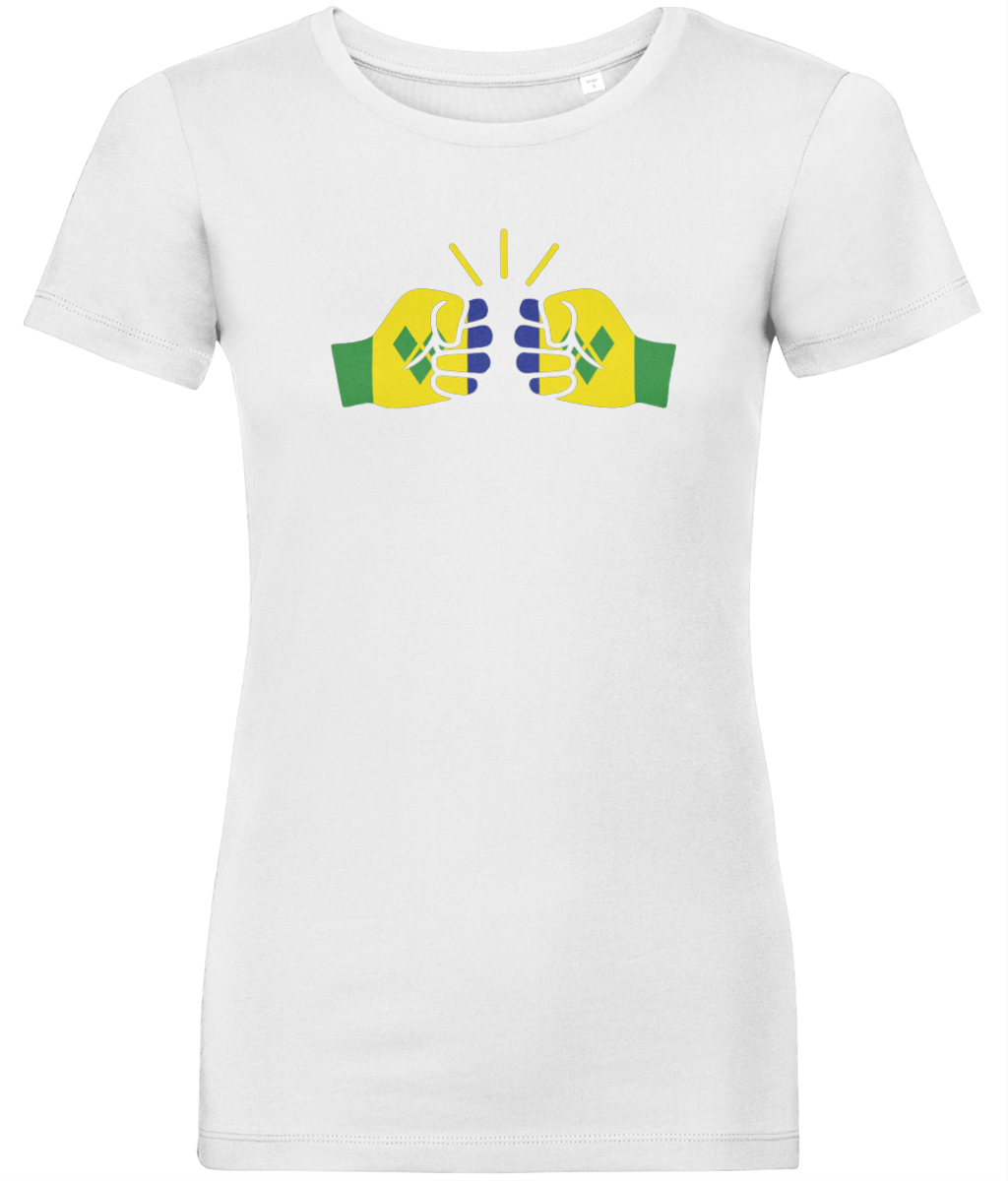 We Run Tings, St. Vincent, Women's, Organic Ring Spun Cotton, Contemporary Shaped Fit T-Shirt