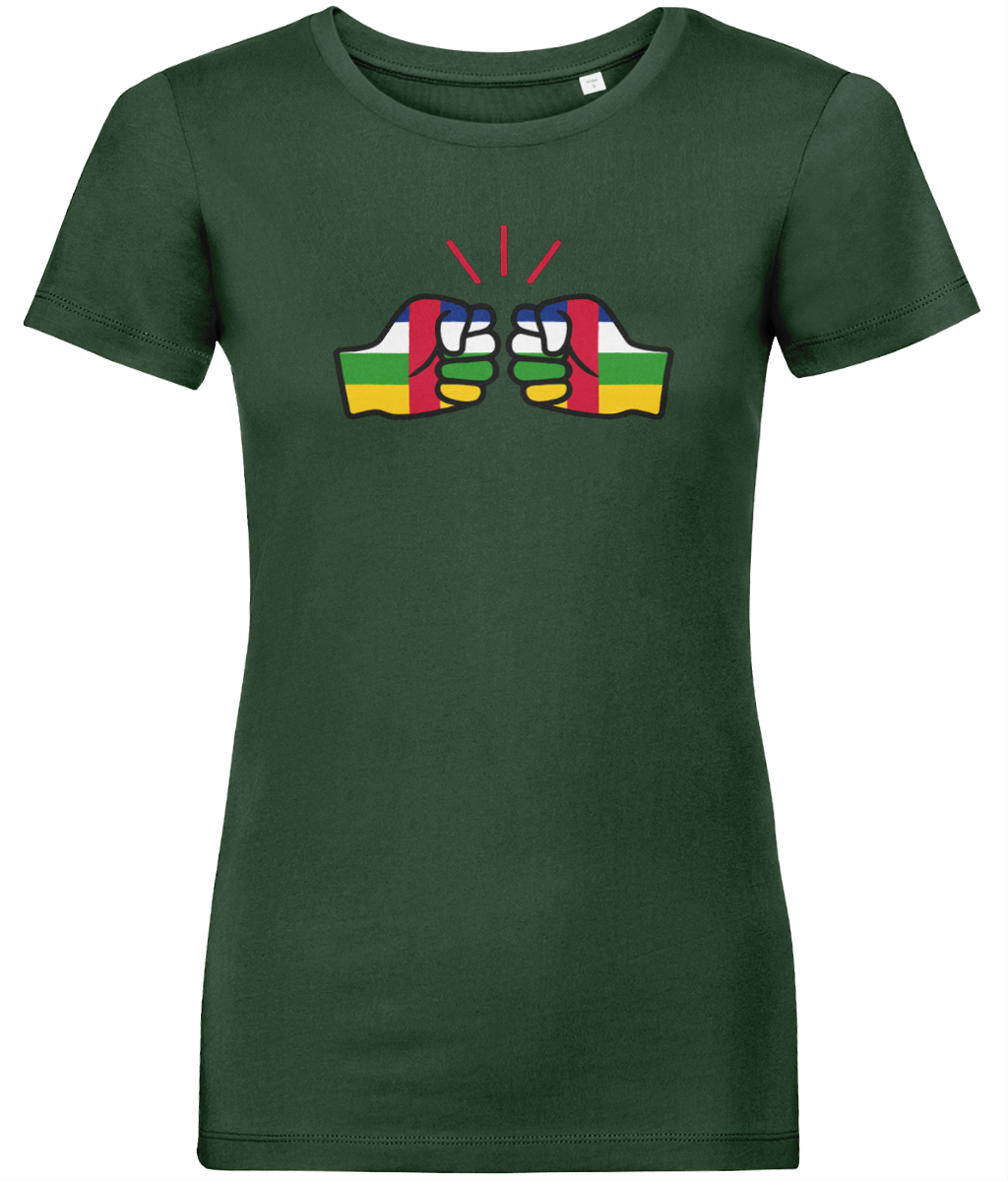 We Run Tings, Central African Republic (CAR), Women's, Organic Ring Spun Cotton, Contemporary Shaped Fit T-Shirt
