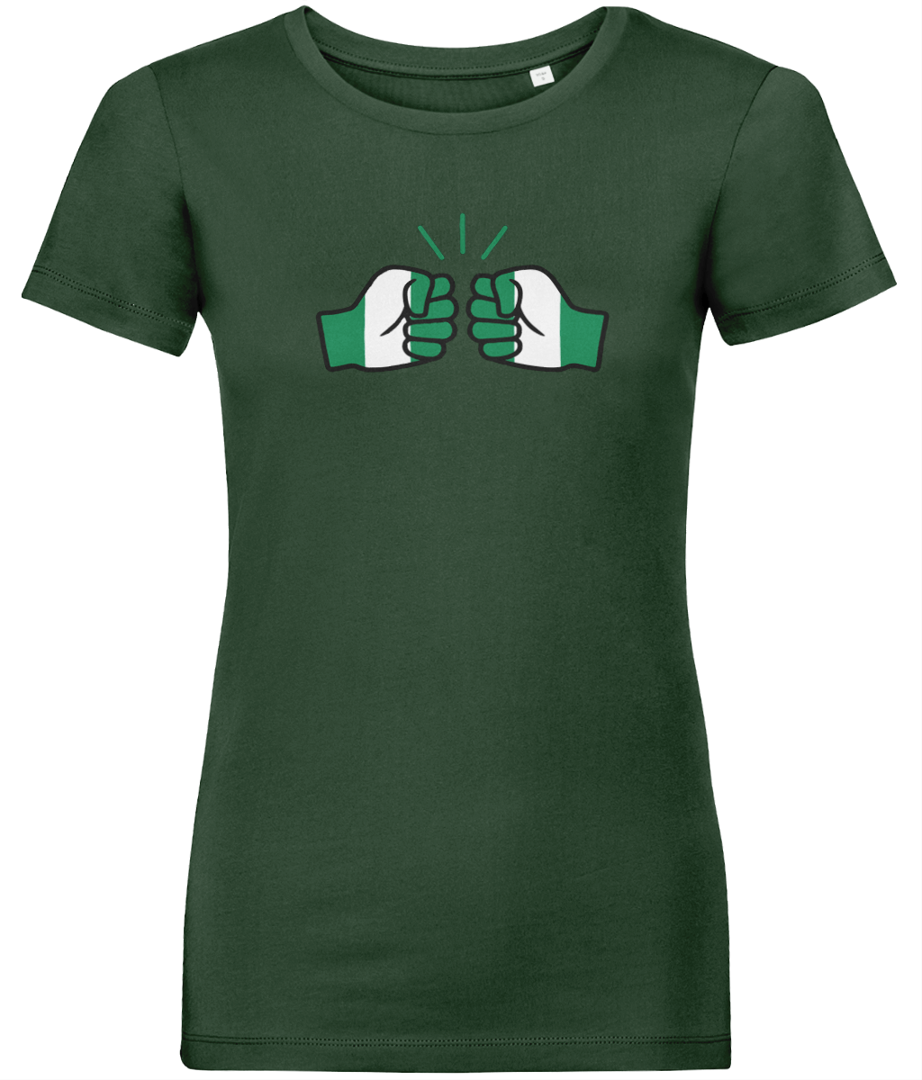 We Run Tings, Nigeria, Women's, Organic Ring Spun Cotton, Contemporary Shaped Fit T-Shirt