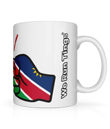 We Run Tings, Namibia, Tea, Coffee Ceramic Mug, Cup, White, 11oz
