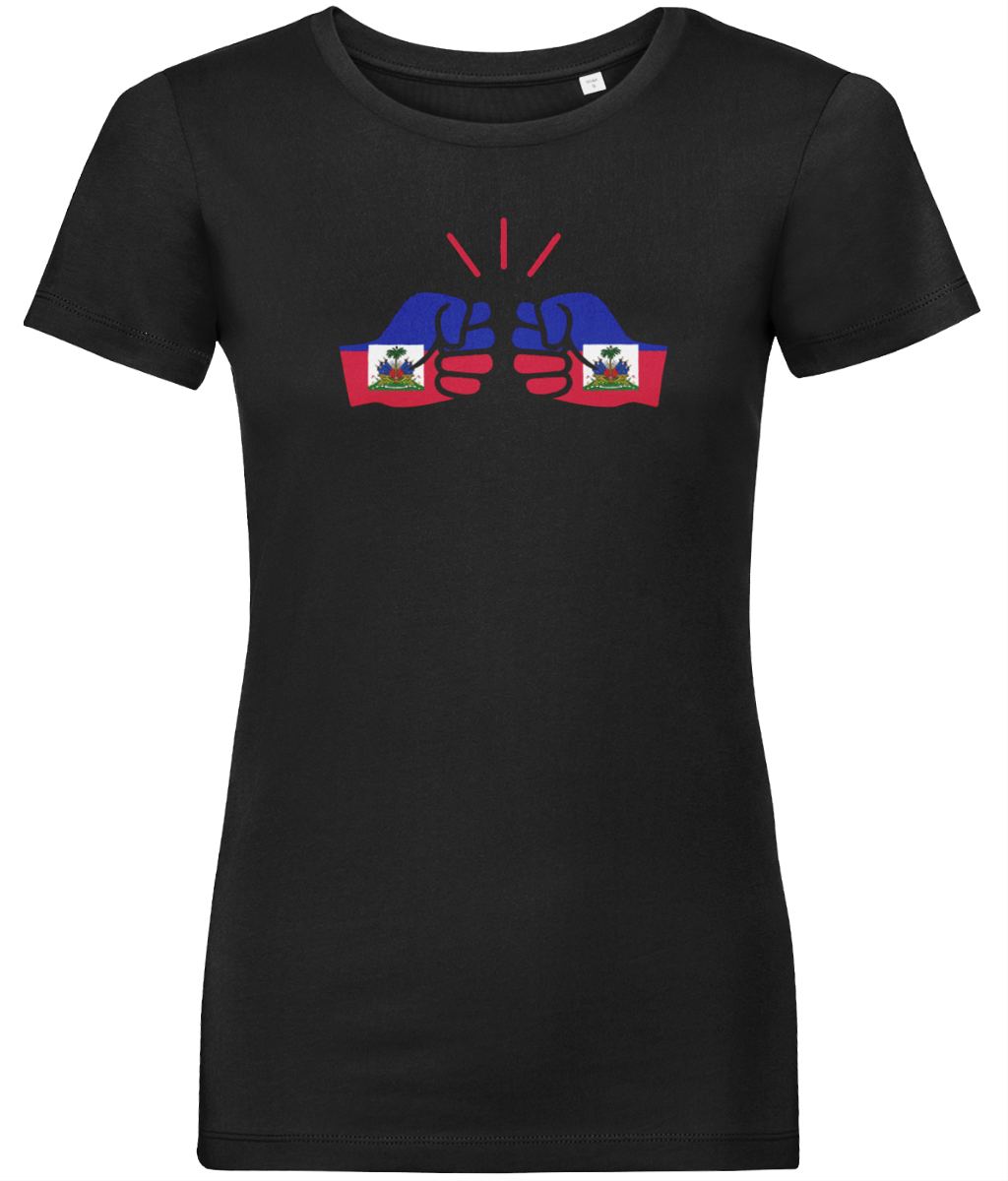 We Run Tings, Haiti, Women's, Organic Ring Spun Cotton, Contemporary Shaped Fit T-Shirt