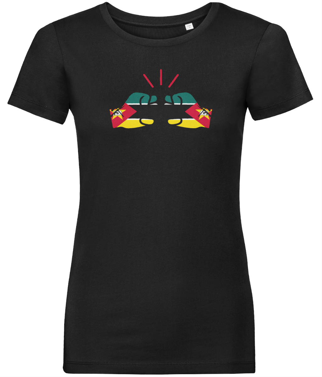 We Run Tings, Mozambique, Women's, Organic Ring Spun Cotton, Contemporary Shaped Fit T-Shirt