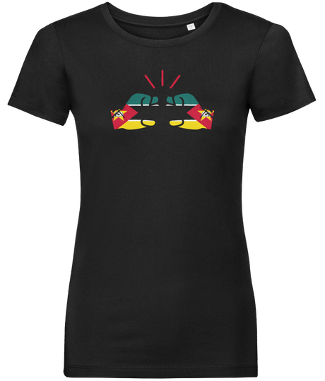 We Run Tings, Mozambique, Women's, Organic Ring Spun Cotton, Contemporary Shaped Fit T-Shirt