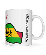 We Run Tings, São Tomé and Príncipe, Tea, Coffee Ceramic Mug, Cup, White, 11oz