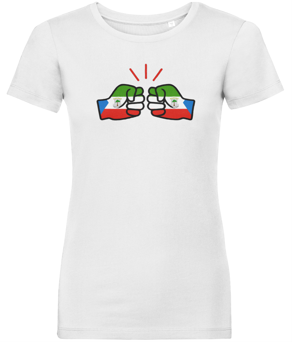 We Run Tings, Equatorial Guinea, Women's, Organic Ring Spun Cotton, Contemporary Shaped Fit T-Shirt