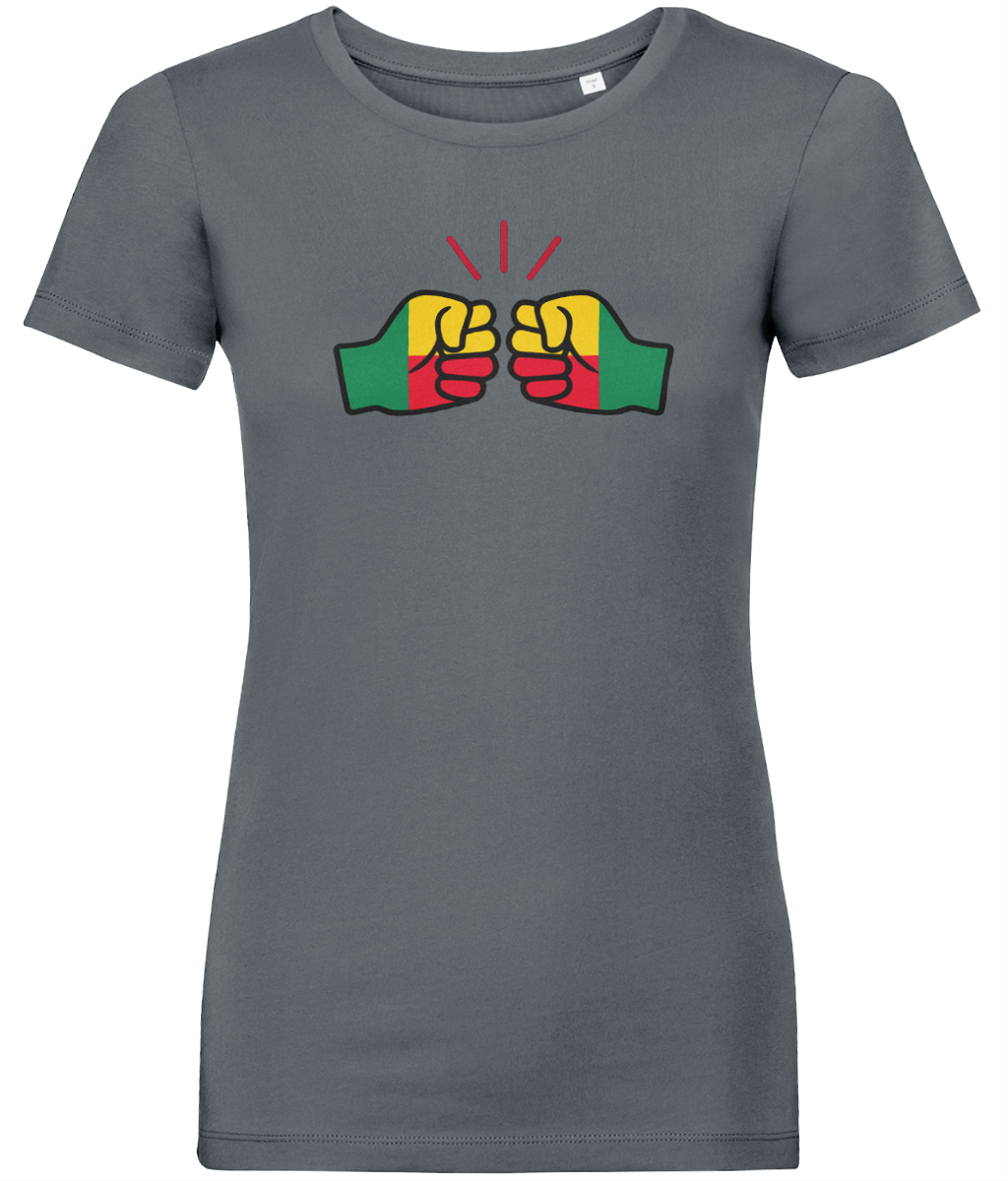 We Run Tings, Benin, Women's, Organic Ring Spun Cotton, Contemporary Shaped Fit T-Shirt
