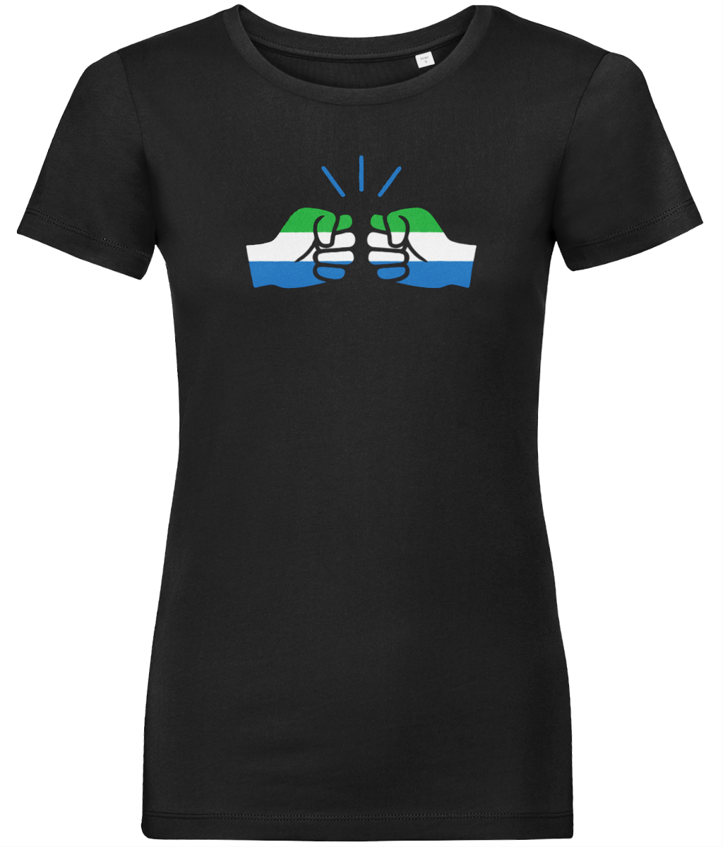 We Run Tings, Sierra Leone, Women's, Organic Ring Spun Cotton, Contemporary Shaped Fit T-Shirt