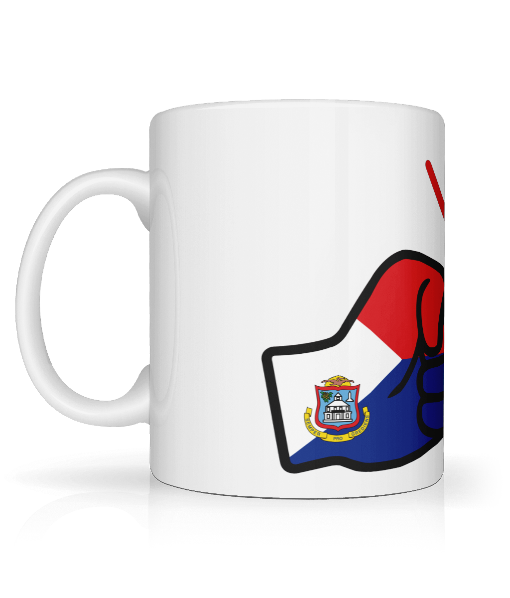 We Run Tings, St Martin, Tea, Coffee Ceramic Mug, Cup, White, 11oz