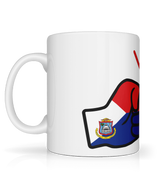 We Run Tings, St Martin, Tea, Coffee Ceramic Mug, Cup, White, 11oz