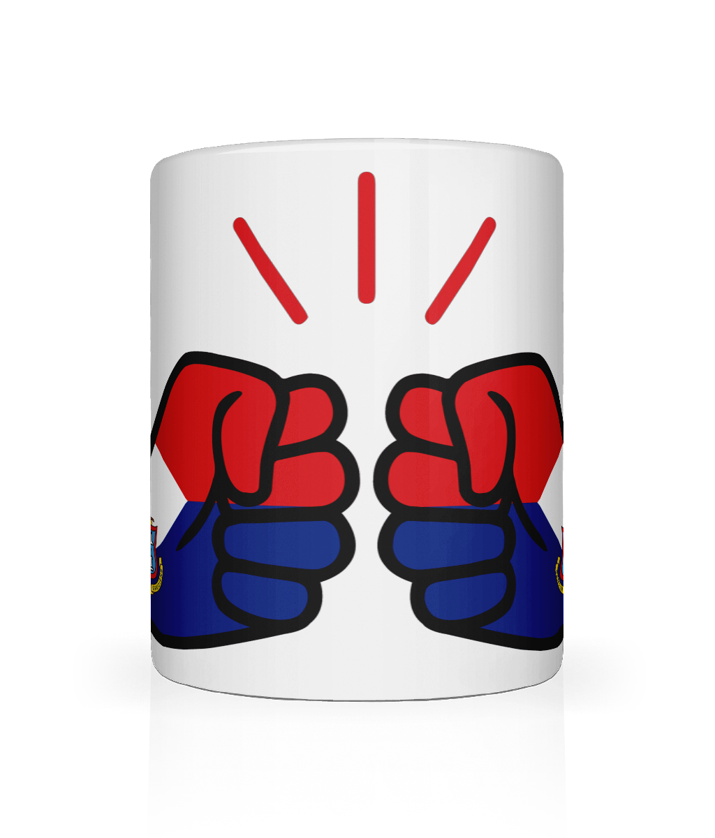 We Run Tings, St Martin, Tea, Coffee Ceramic Mug, Cup, White, 11oz