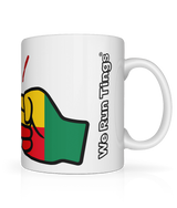 We Run Tings, Benin, Tea, Coffee Ceramic Mug, Cup, White, 11oz