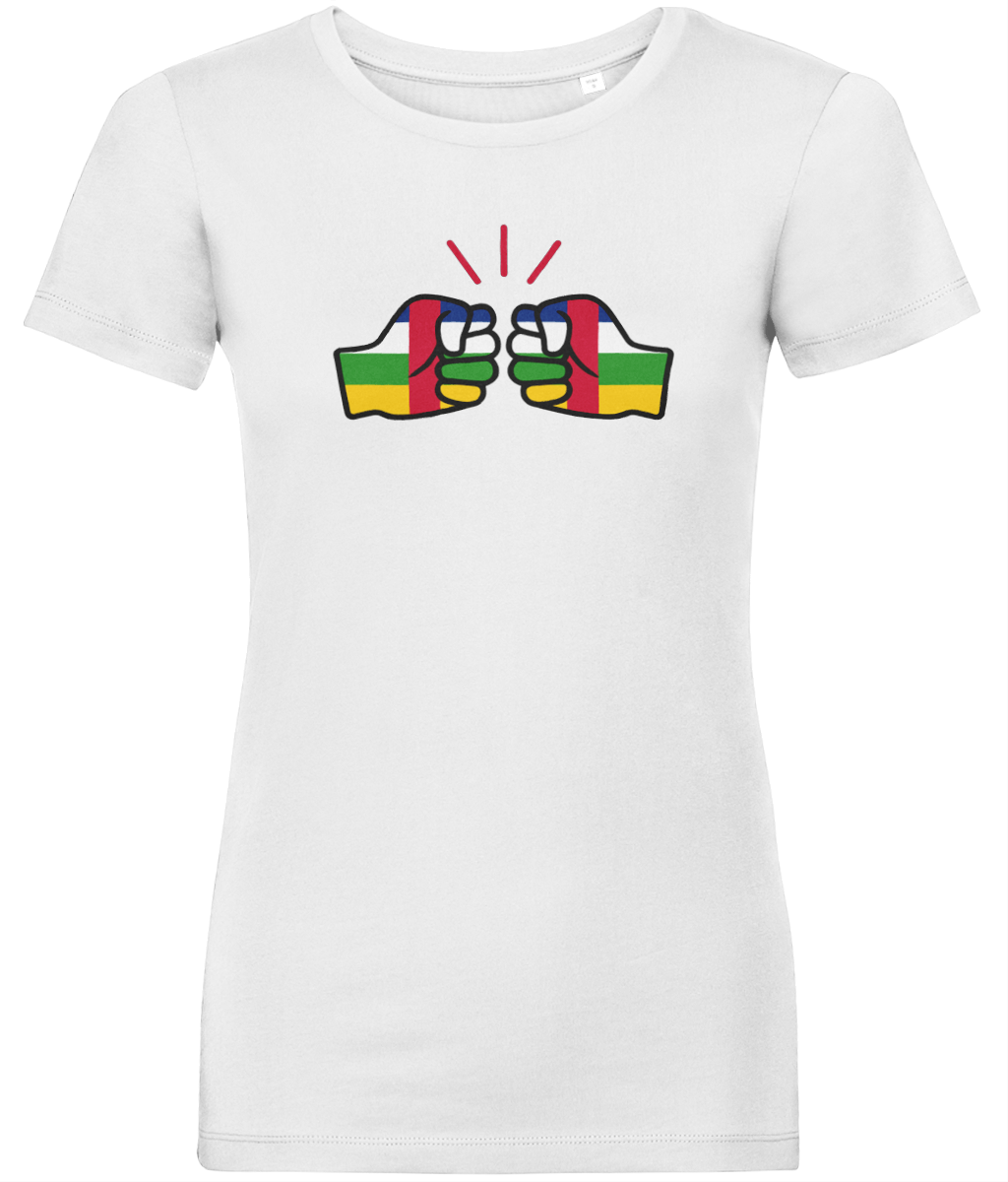 We Run Tings, Central African Republic (CAR), Women's, Organic Ring Spun Cotton, Contemporary Shaped Fit T-Shirt