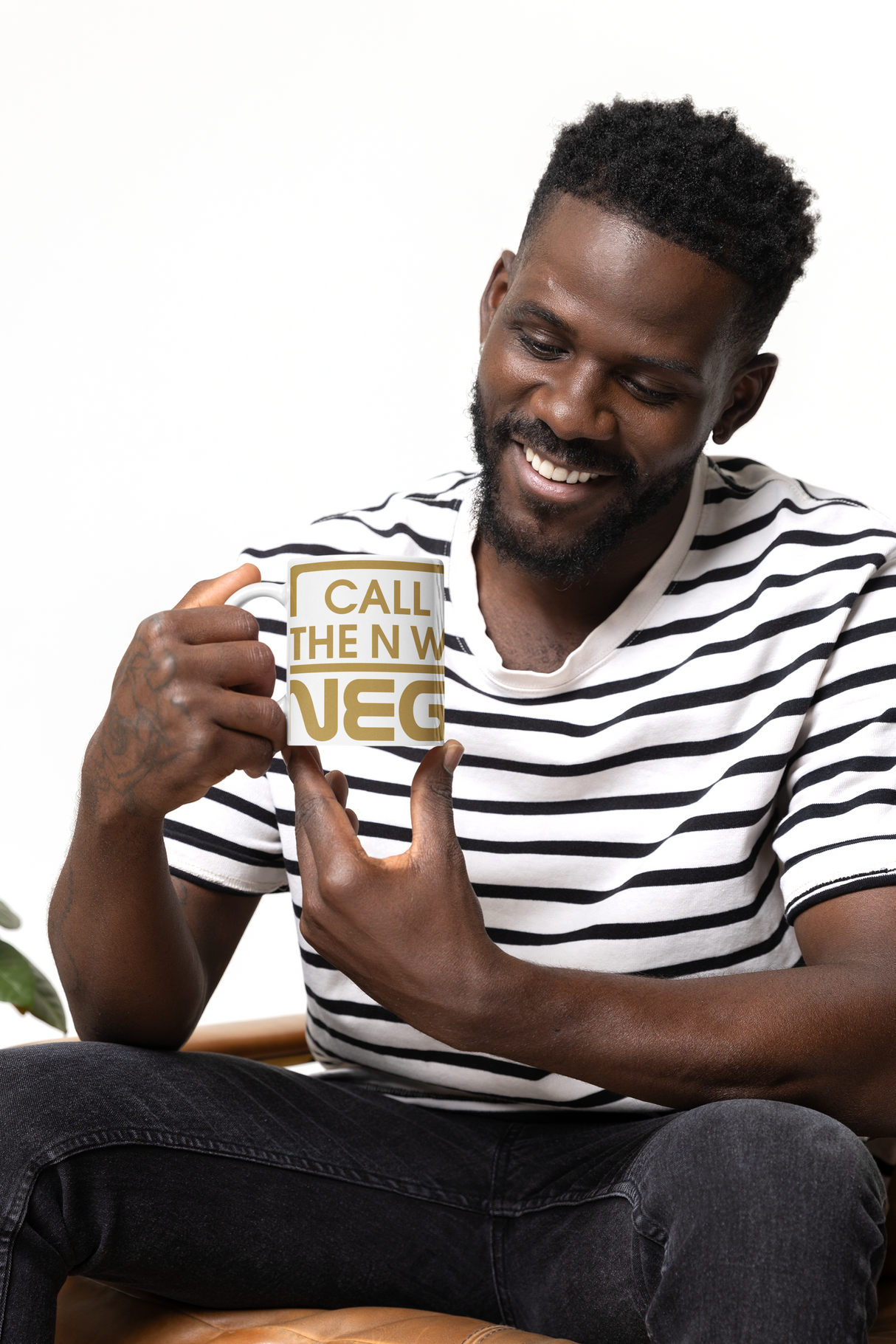 Call Me The N Word Negus Gold Logo Mug