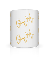Glam-Ma, Ceramic Tea, Coffee Cup, White/Gold, 11oz