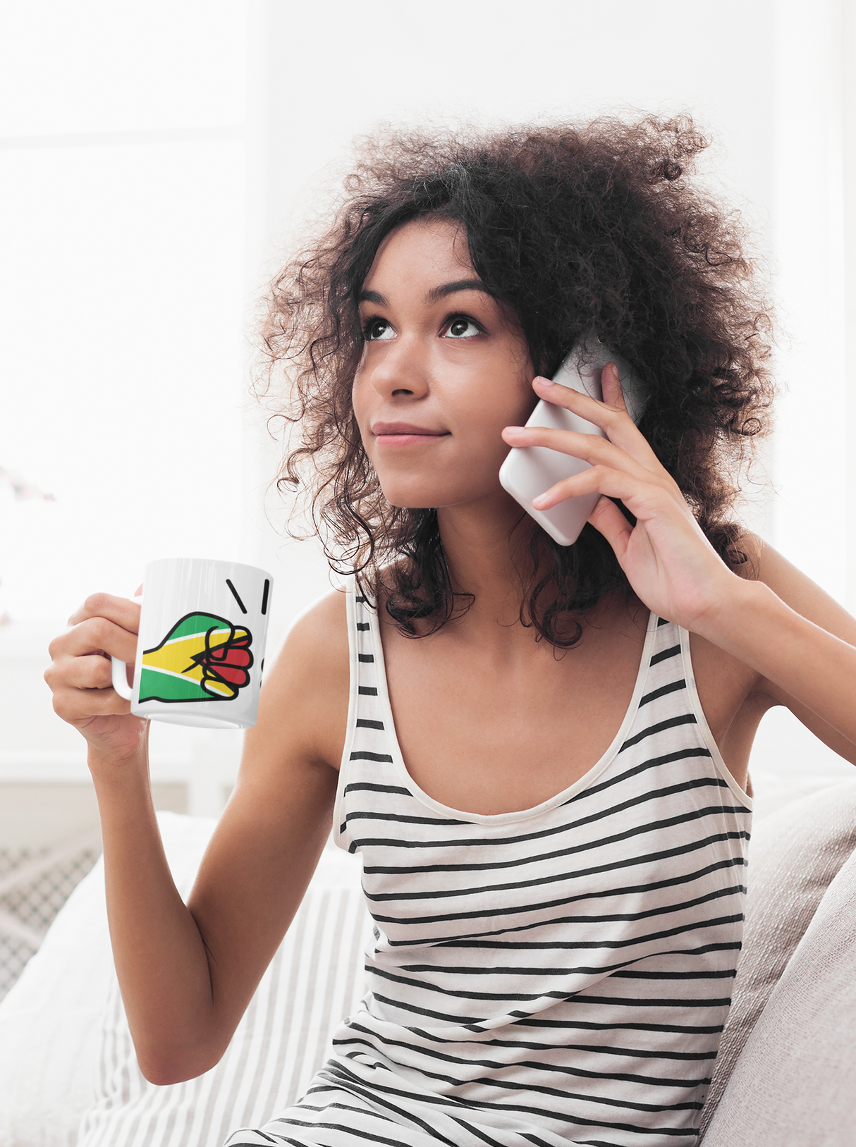 We Run Tings, Guyana, Tea, Coffee Ceramic Mug, Cup, White, 11oz