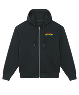 We Run Tings, Ghana, Men's, Badda Patriotic Hoodie, Full-Zip  Relaxed Fit
