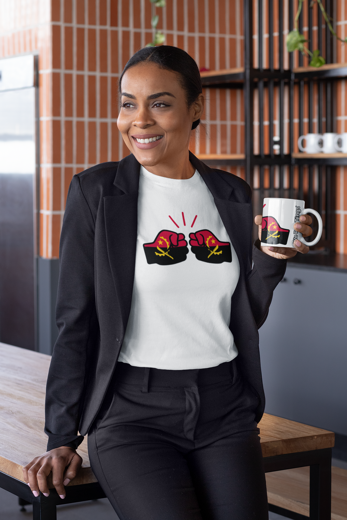 We Run Tings, Angola, Tea, Coffee Ceramic Mug, Cup, White, 11oz