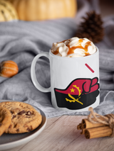 We Run Tings, Angola, Tea, Coffee Ceramic Mug, Cup, White, 11oz