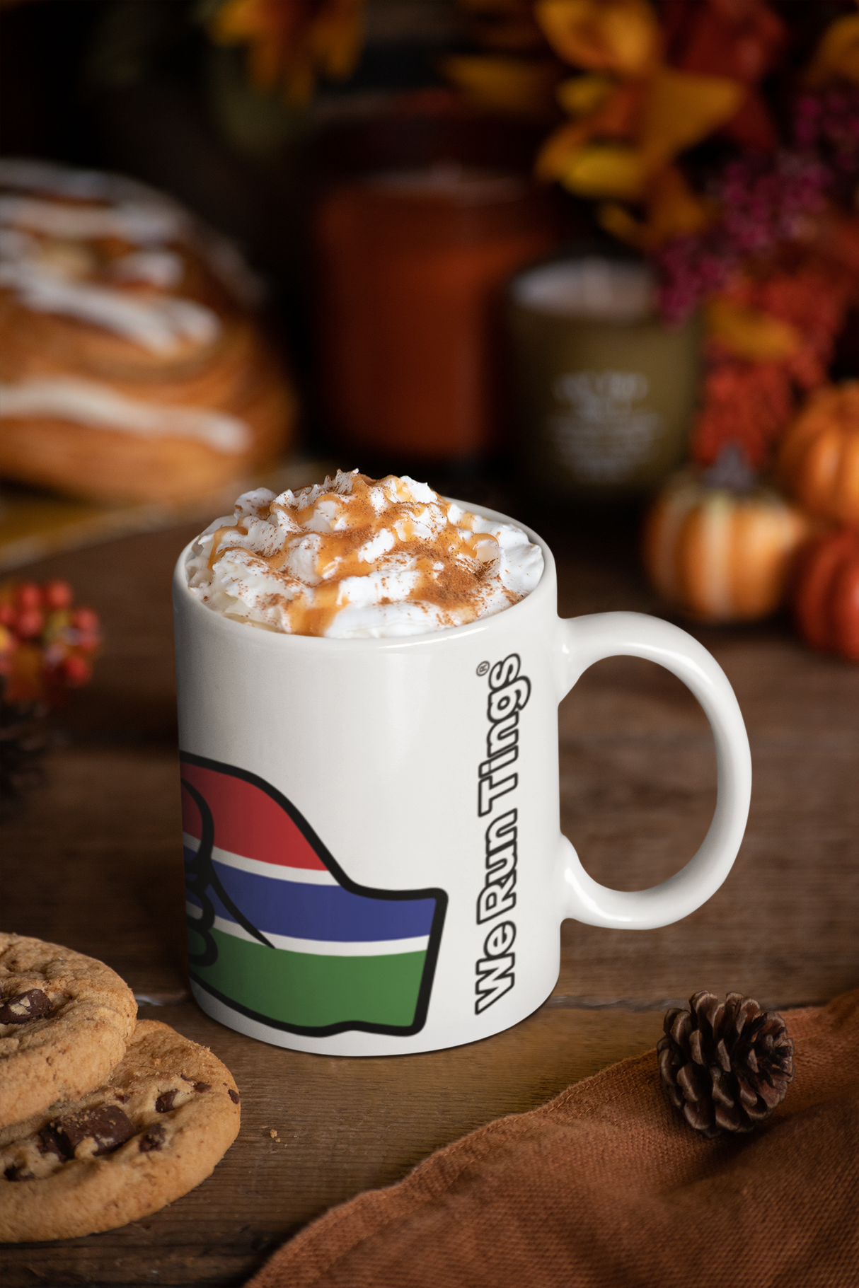 We Run Tings, Gambia, Tea, Coffee, Ceramic Mug, Cup, White, 11oz