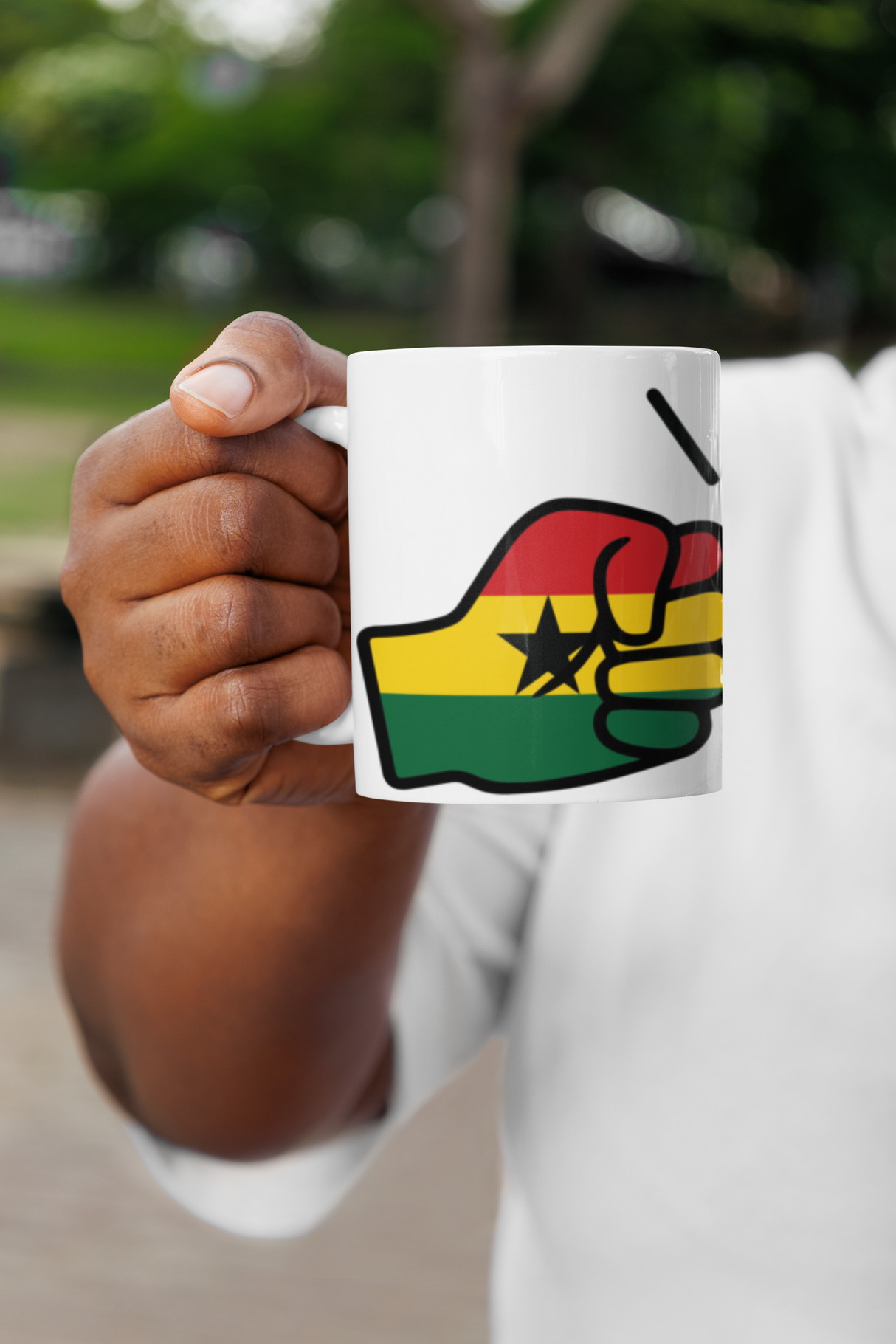 We Run Tings, Ghana, Tea, Coffee Ceramic Mug, Cup, White, 11oz