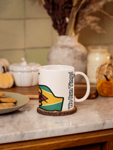 We Run Tings, Guyana, Tea, Coffee Ceramic Mug, Cup, White, 11oz