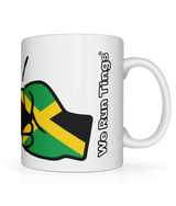 We Run Tings, Jamaica, Tea, Coffee Ceramic Mug, Cup, White, 11oz
