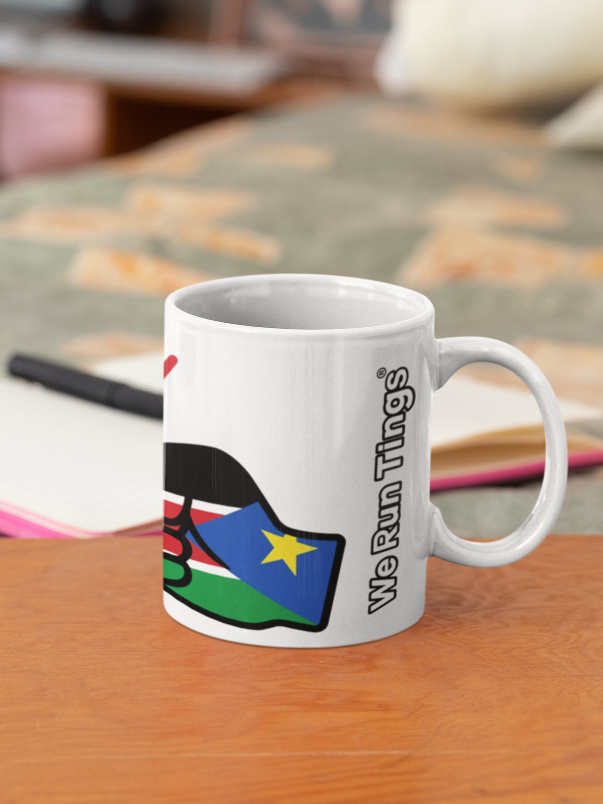 We Run Tings, South Sudan Mug
