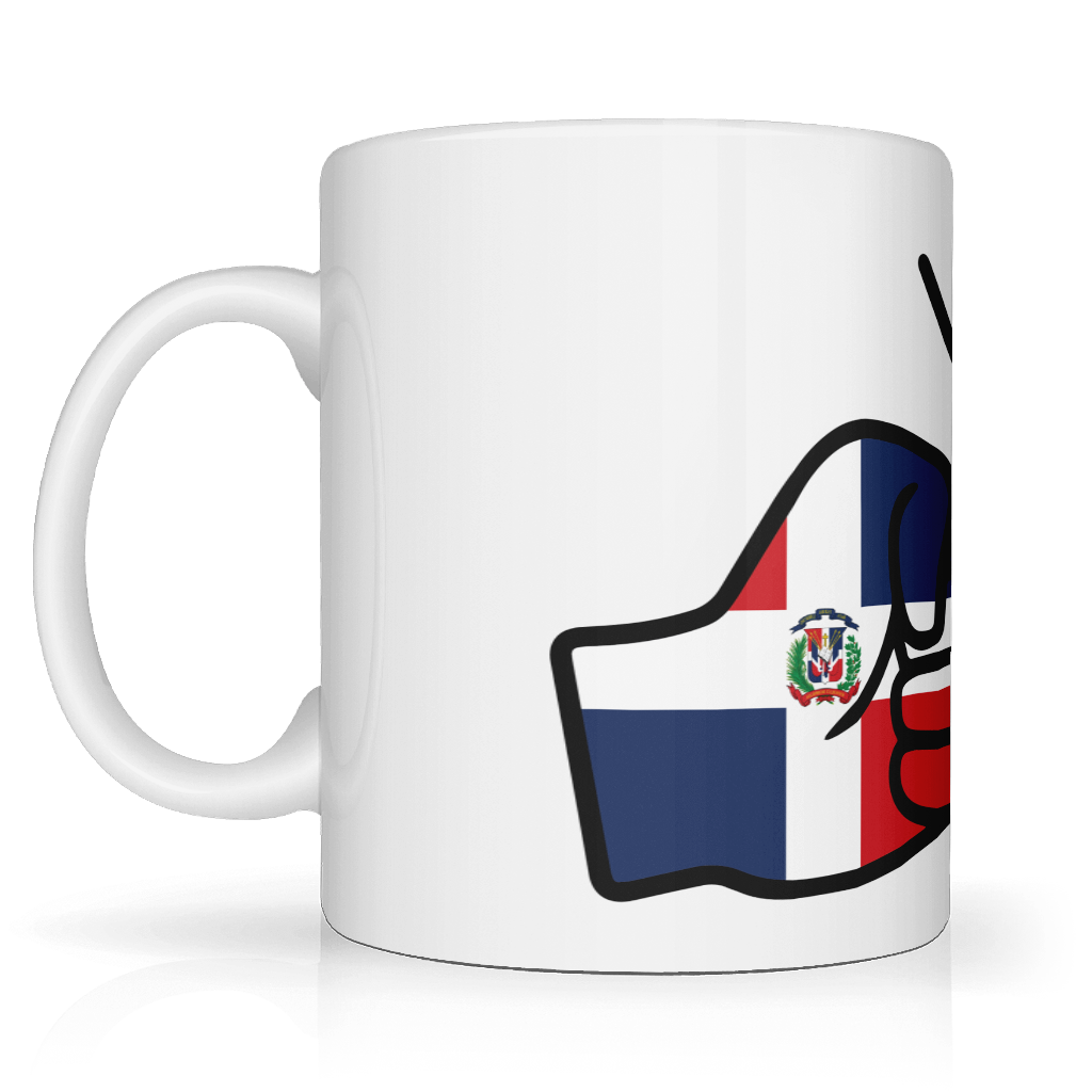 microwave safe We Run Tings, Dominican Republic Mug Tea, coffee mug dishwasher safe ceramic mug, side view