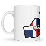 microwave safe We Run Tings, Dominican Republic Mug Tea, coffee mug dishwasher safe ceramic mug, side view