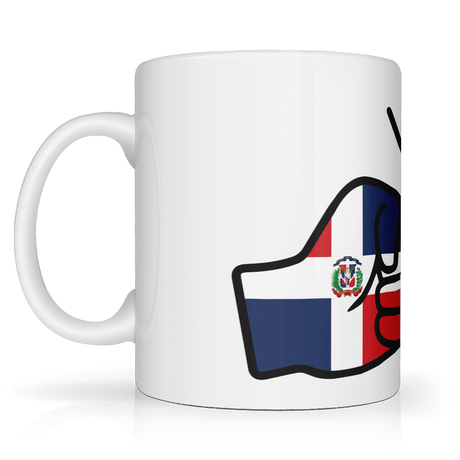 microwave safe We Run Tings, Dominican Republic Mug Tea, coffee mug dishwasher safe ceramic mug, side view