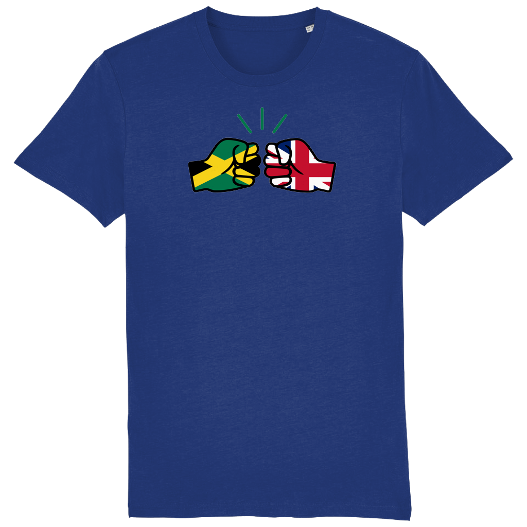 We Run Tings, Jamaica & United Kingdom, Men's, Dual Parentage, Organic Ring Spun Cotton T-Shirt, Outline