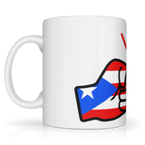 We Run Tings Puerto Rico Mug 11oz Ceramic Glossy White Dishwasher Microwave Safe Easy Grip Handle Perfect Gift for Home Office